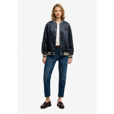 Superdry Chaquetas Mujer Varsity Satin Bomber Jacket W5012059A-98T