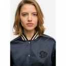 Superdry Chaquetas Mujer Varsity Satin Bomber Jacket W5012059A-98T