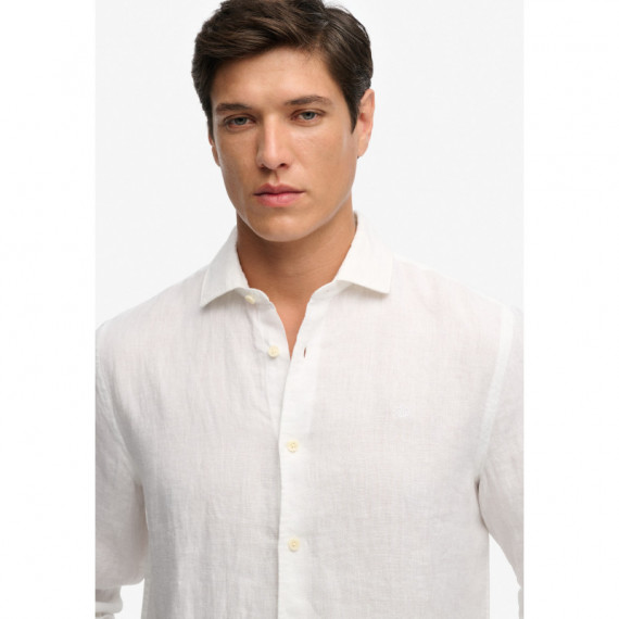 Superdry Camisas Hombre Riviera L/S Linen Shirt M4011103A-01C