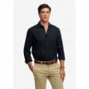 Superdry Camisas Hombre Riviera L/S Linen Shirt M4011103A-98T