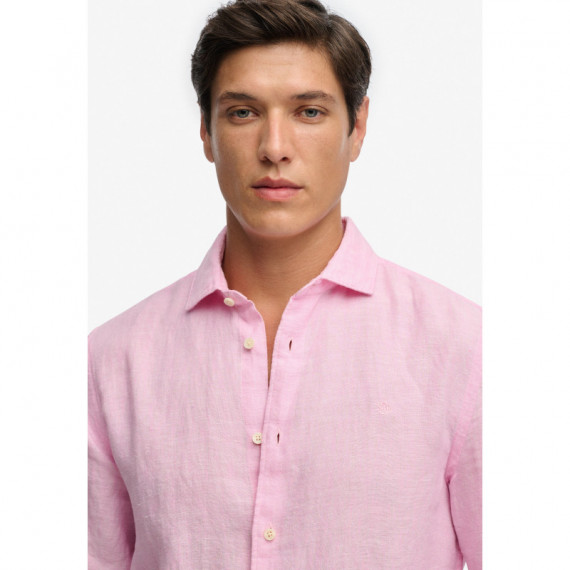 Superdry Camisas Hombre Riviera L/S Linen Shirt M4011103A-J3B