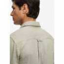 Superdry Camisas Hombre Riviera L/S Linen Shirt M4011103A-J3C
