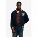 SUPERDRY Chaquetas Hombre Twill Varsity Bomber Jkt M5012322A-98T