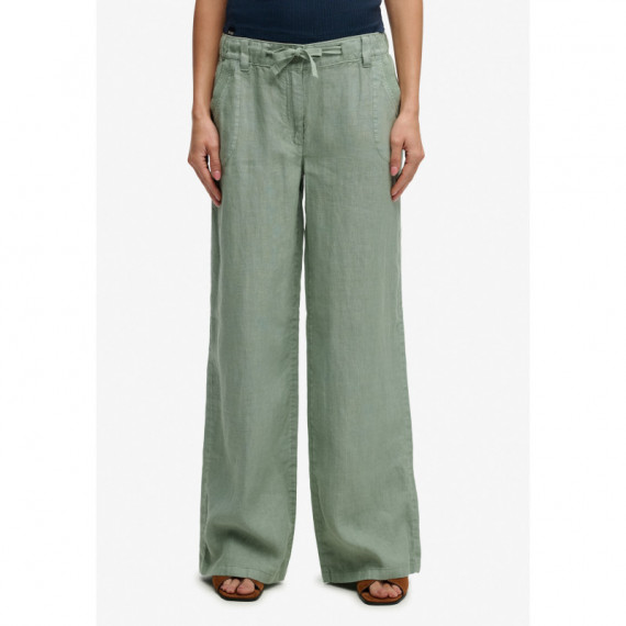 Superdry Pantalones Mujer Linen Low Rise Pant W7011294A-1KN