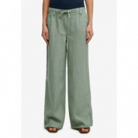 SUPERDRY Pantalones Mujer Linen Low Rise Pant W7011294A-1KN
