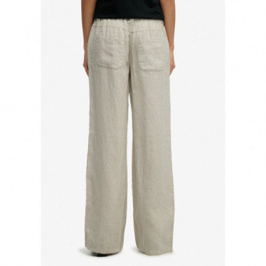 Superdry Pantalones Mujer Linen Low Rise Pant W7011294A-1LC