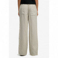 SUPERDRY Pantalones Mujer Linen Low Rise Pant W7011294A-1LC