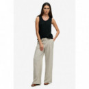 Superdry Pantalones Mujer Linen Low Rise Pant W7011294A-1LC
