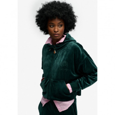 Superdry Sudaderas Mujer Country Club Velour Ziphood W2012544A-8UM