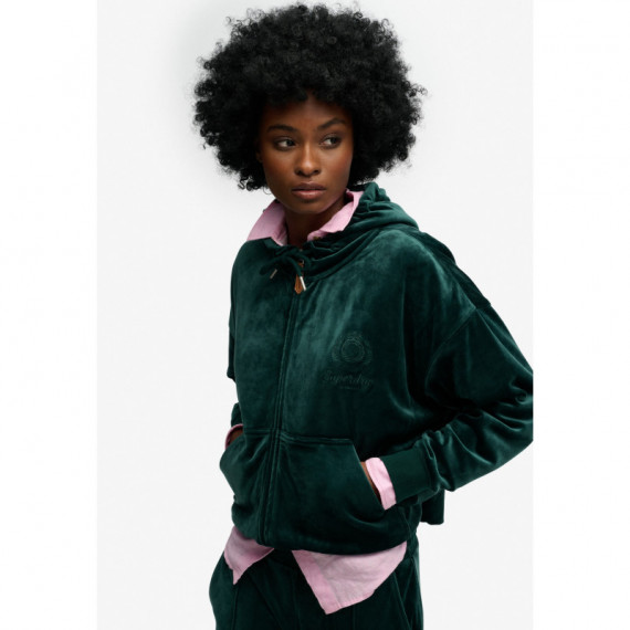 Superdry Sudaderas Mujer Country Club Velour Ziphood W2012544A-8UM