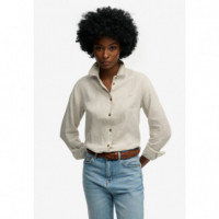 SUPERDRY Camisas Mujer Premium Linen Slim Shirt W4010587A-1LC