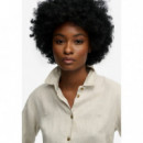 SUPERDRY Camisas Mujer Premium Linen Slim Shirt W4010587A-1LC