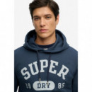 Superdry Sudaderas Hombre Ath Ess Hoodie M2014436A-JUA