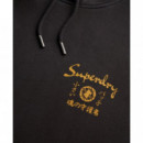 Superdry Sudaderas Hombre Tokyo Narrative Loose Hood M2014485A-AWF