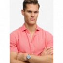 Superdry Camisas Hombre Riviera S/S Linen Shirt M4011104A-01R