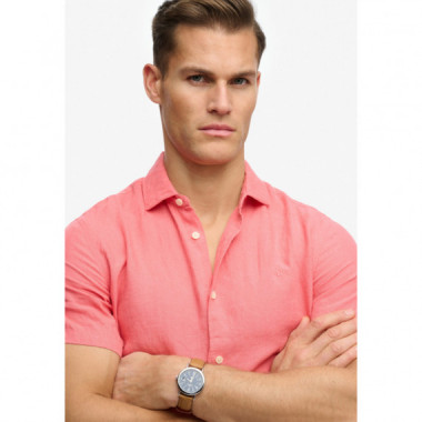 Superdry Camisas Hombre Riviera S/S Linen Shirt M4011104A-01R