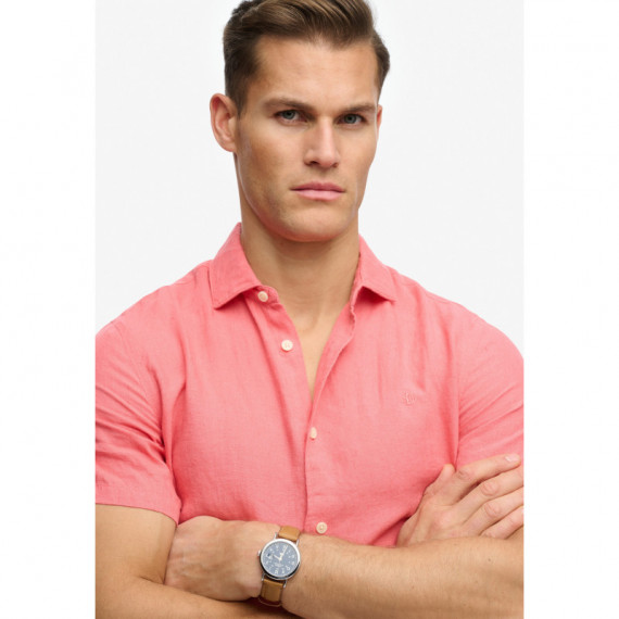 Superdry Camisas Hombre Riviera S/S Linen Shirt M4011104A-01R