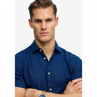 Superdry Camisas Hombre Riviera S/S Linen Shirt M4011104A-BTN