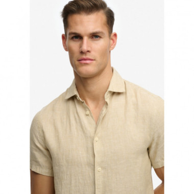 Superdry Camisas Hombre Riviera S/S Linen Shirt M4011104A-J9H