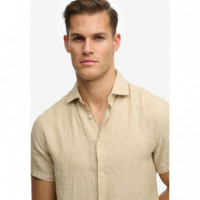 Superdry Camisas Hombre Riviera S/S Linen Shirt M4011104A-J9H