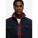 Superdry Camisas Hombre 2 Pocket Overshirt M4011127A-98T