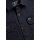 Superdry Camisas Hombre 2 Pocket Overshirt M4011127A-98T