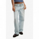 Superdry Pantalones Mujer Mid Rise Wide Leg Jean W7011267A-08H