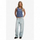 Superdry Pantalones Mujer Mid Rise Wide Leg Jean W7011267A-08H