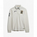Superdry Polos Hombre Double Emblem Rugby M1110481A-FU4