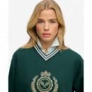 Superdry Sudaderas Mujer Country Club Loose V Sweat W2012589A-8UM