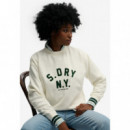 Superdry Sudaderas Mujer Country Club Applique Crew W2012592A-22C