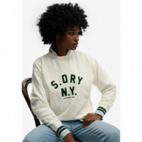 SUPERDRY Sudaderas Mujer Country Club Applique Crew W2012592A-22C