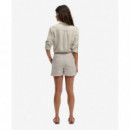 Superdry Pantalones Cortos Mujer Mid Rise Linen Short W7110496A-1LC