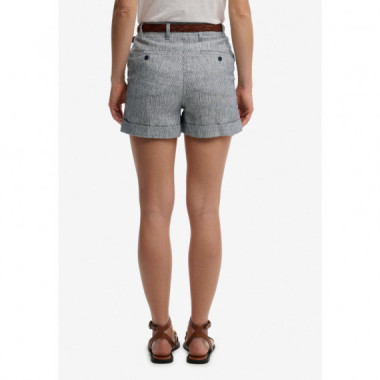 Superdry Pantalones Cortos Mujer Mid Rise Linen Short W7110496A-4AL