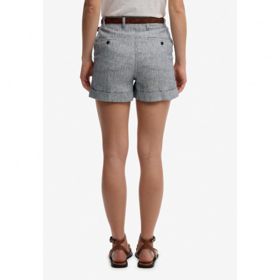 Superdry Pantalones Cortos Mujer Mid Rise Linen Short W7110496A-4AL