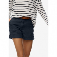 SUPERDRY Pantalones Cortos Mujer Mid Rise Linen Short W7110496A-98T