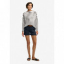 Superdry Pantalones Cortos Mujer Mid Rise Linen Short W7110496A-98T