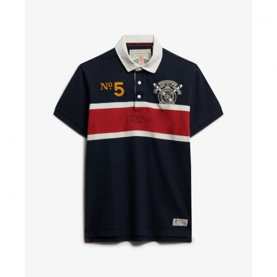 Superdry Polos Hombre Double Emblem Jersey Ss Rugby M1110484A-K1N