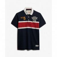 Superdry Polos Hombre Double Emblem Jersey Ss Rugby M1110484A-K1N