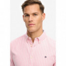 Superdry Camisas Hombre Preppy Oxford L/S Cali Coral/ M4011100A-J8Q