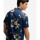 Superdry Camisas Hombre Hawaiian Print S/S Shirt M4011128A-J9S