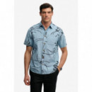 Superdry Camisas Hombre Vintage Loom S/S Shirt M4011129A-KAN