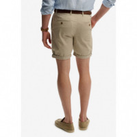 SUPERDRY Pantalones Cortos Hombre Premium Regular Chino Short M7110486A-9CK