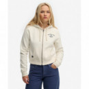 Superdry Sudaderas Mujer Ath Ess Relaxed Crop Ziphood W2012613A-8ML