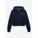 Superdry Sudaderas Mujer Ath Ess Relaxed Crop Ziphood W2012613A-JUA