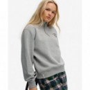Superdry Sudaderas Mujer Ath Ess Graphic Half Zip W2012618A-07Q