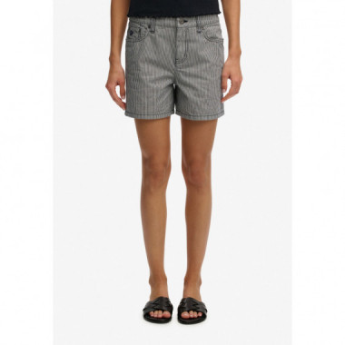 Superdry Pantalones Cortos Mujer Mid Rise Stripe Short W7110488A-H5R