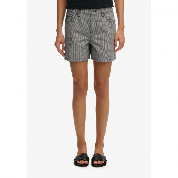 Superdry Pantalones Cortos Mujer Mid Rise Stripe Short W7110488A-H5R