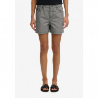 SUPERDRY Pantalones Cortos Mujer Mid Rise Stripe Short W7110488A-H5R
