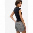 Superdry Pantalones Cortos Mujer Mid Rise Stripe Short W7110488A-H5R